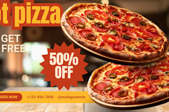 design attractive social media post for restaurant