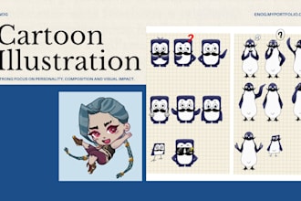create custom cartoon illustrations