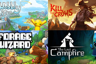 create steam capsule cover, game banner, game cover art, concept game design