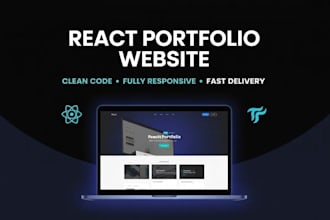 build a modern react portfolio website