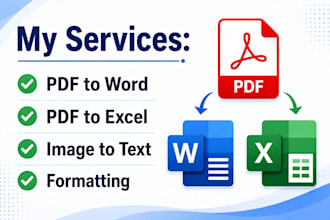 convert pdf to word or excel manually with accuracy and formatting