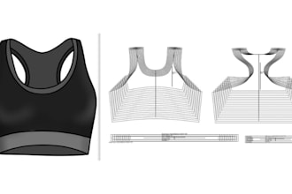 sewing pattern, clothing pattern, pattern grading, digital PDF apparel pattern