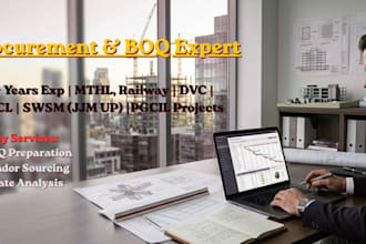 provide professional procurement support and boq preparation for epc projects