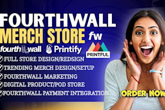 design fourthwall website fourthwall merch pod store redesign fourth wall store