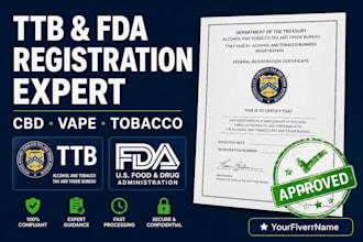 register your cbd, vape, or tobacco business with ttb and fda
