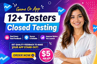 provide 12 or 20 testers for google play console closed testing