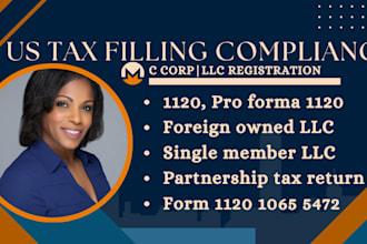 file USA tax, foreign owned llc, 5472, 1120, pro forma 1120, non resident llc
