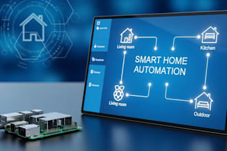 build raspberry pi smart home automation system with sensors and remote control