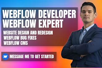 be your webflow developer, webflow expert, webflow designer, webflow website