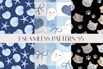create seamless vector and floral patterns