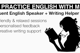 help with casual english speaking practice and creative writing