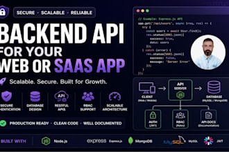 build a scalable backend API for your web or saas app