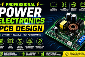 design power electronics pcb, dc dc converter, smps and power supply circuit