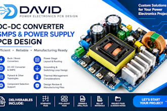 design dc dc converter, smps, power electronics, power mosfet and power supply