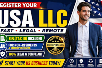 register your USA llc, ein and business for non residents
