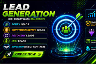 provide targeted fresh forex leads, crypto leads, investors crypto emails list