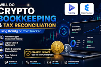 do crypto bookkeeping and tax reconciliation using koinly or cointracker
