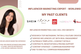 research, source, find best influencers for campaign