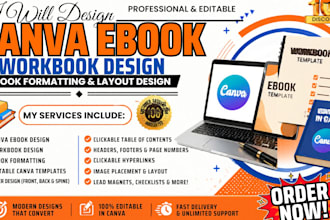 design canva ebook, editable ebook in canva ebook formatting and layout design