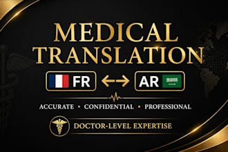 translate medical documents from french to arabic