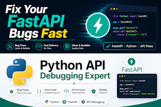 fix bugs in your fastapi or python backend API quickly