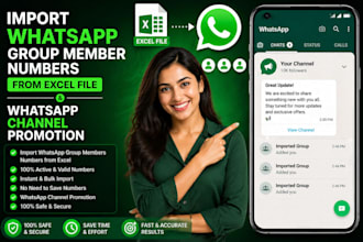 import whatsapp group member numbers from excel file, whatsapp channel promotion