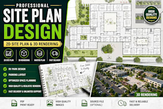 create professional rv park and parking lot site plans with 2d and 3d designs