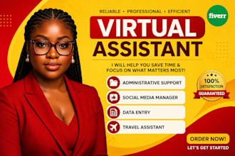 be executive virtual assistant email management admin support travel assistant