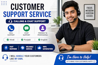 handle customer calls and chat support professionally