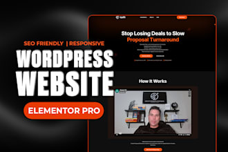 develop wordpress blog website, online store with automation