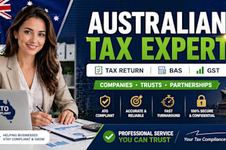 handle australian tax returns, bas for client companies, trusts and partnerships