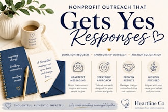 write donation and sponsorship messages for nonprofits