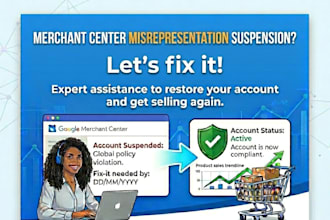 fix your google merchant center misrepresentation suspension