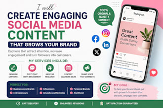 write social media content and captions
