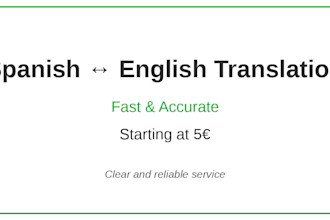 translate spanish to english and english to spanish fast