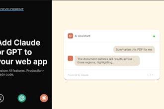 integrate ai into your web app using claude or openai