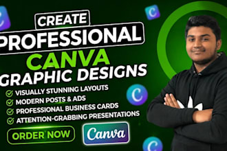 create professional canva graphic designs
