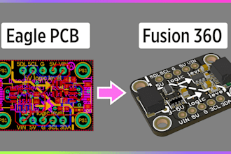 design pcb and enclosure using fusion360 easyeda