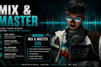 professionally mix and master your vocals with your beat