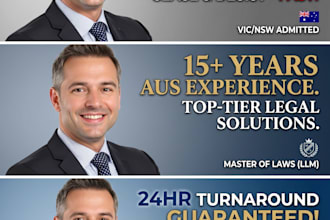 be your australian lawyer for urgent contracts and legal advice in 24 hours