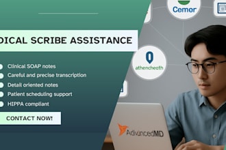 provide remote medical scribe support