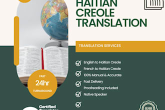 translate english or french to haitian creole