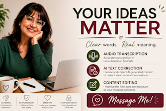 transcribe your spanish audio into accurate text