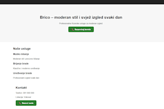 create a simple and modern website for your small business