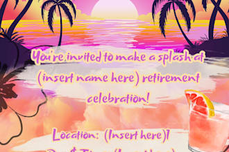 design a clean eye catching flyer or invitation