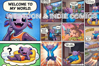 draw comic book illustration webtoon art manga indie comic page superhero comic