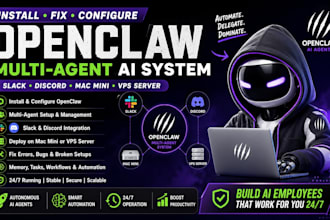 fix install openclaw multi agent slack discord open claw mac mini bot vps server