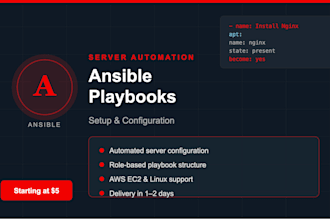 set up ansible playbooks for server automation