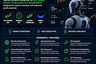 develop advanced day trading bot, intradays bot, futures trading bot, webull bot