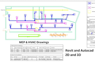 draft complete mep drawings in autocad and revit